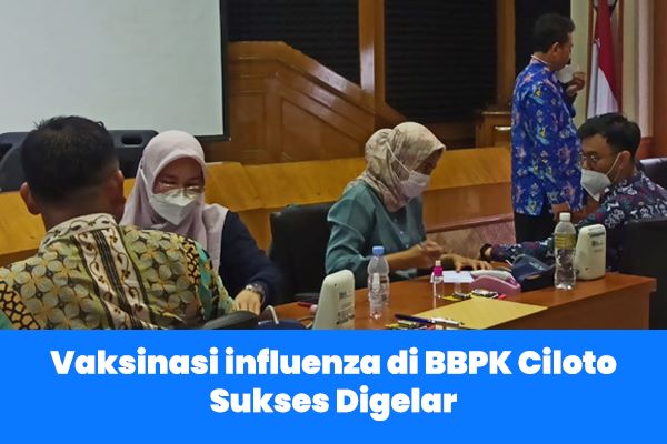 Vaksinasi influenza di BBPK Ciloto Sukses Digelar